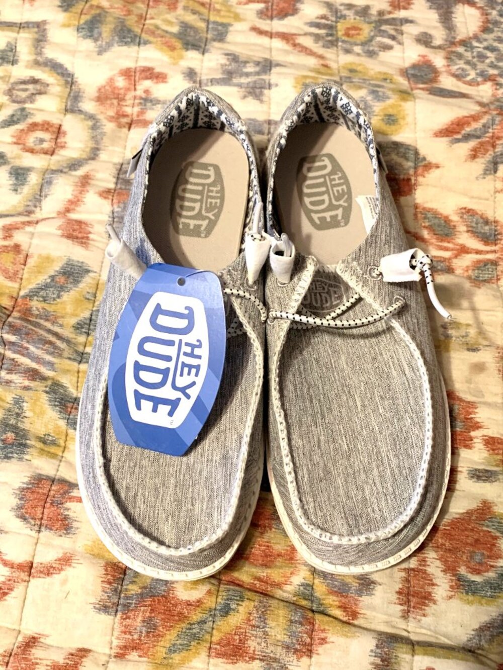Hey Dude Women's Wendy Boho Stitch White Melange - Size 8